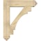 Ekena Millwork Merced Arts and Crafts Rough Sawn Bracket w/ Offset Brace, Douglas Fir, 8"W x 32"D x 38"H BKT0806X32X38MRC03RDF - alternate 4